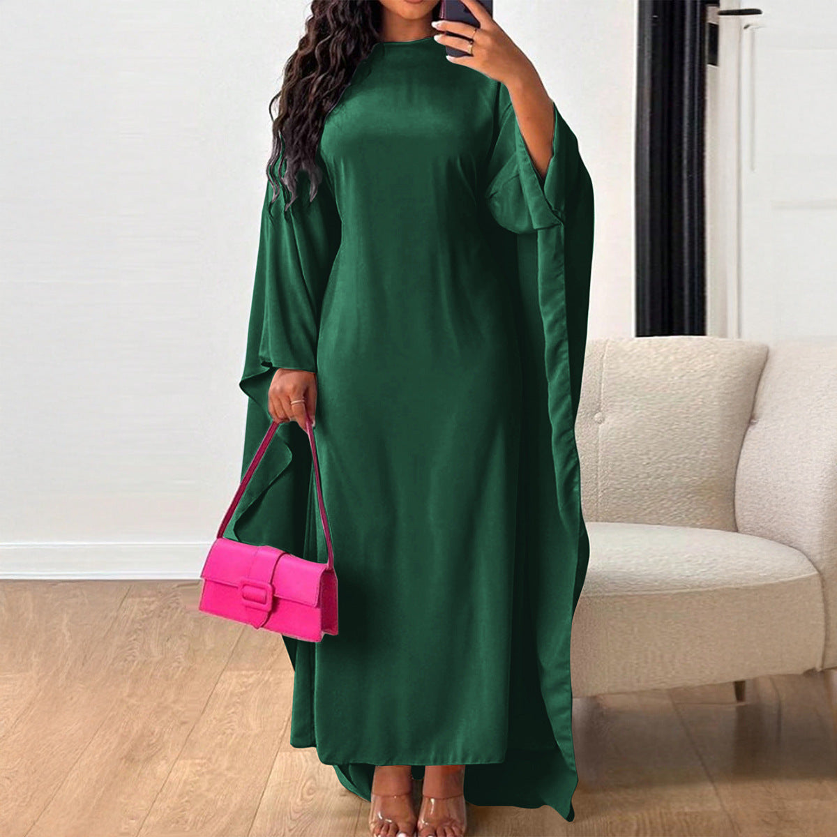 Elegant Loose Women's Batwing Sleeve Dress