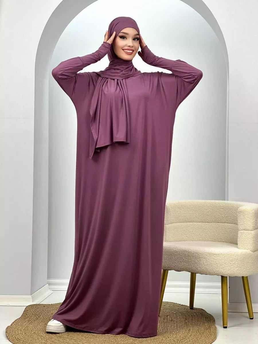 Women's Muslim Robe Polyester Fiber