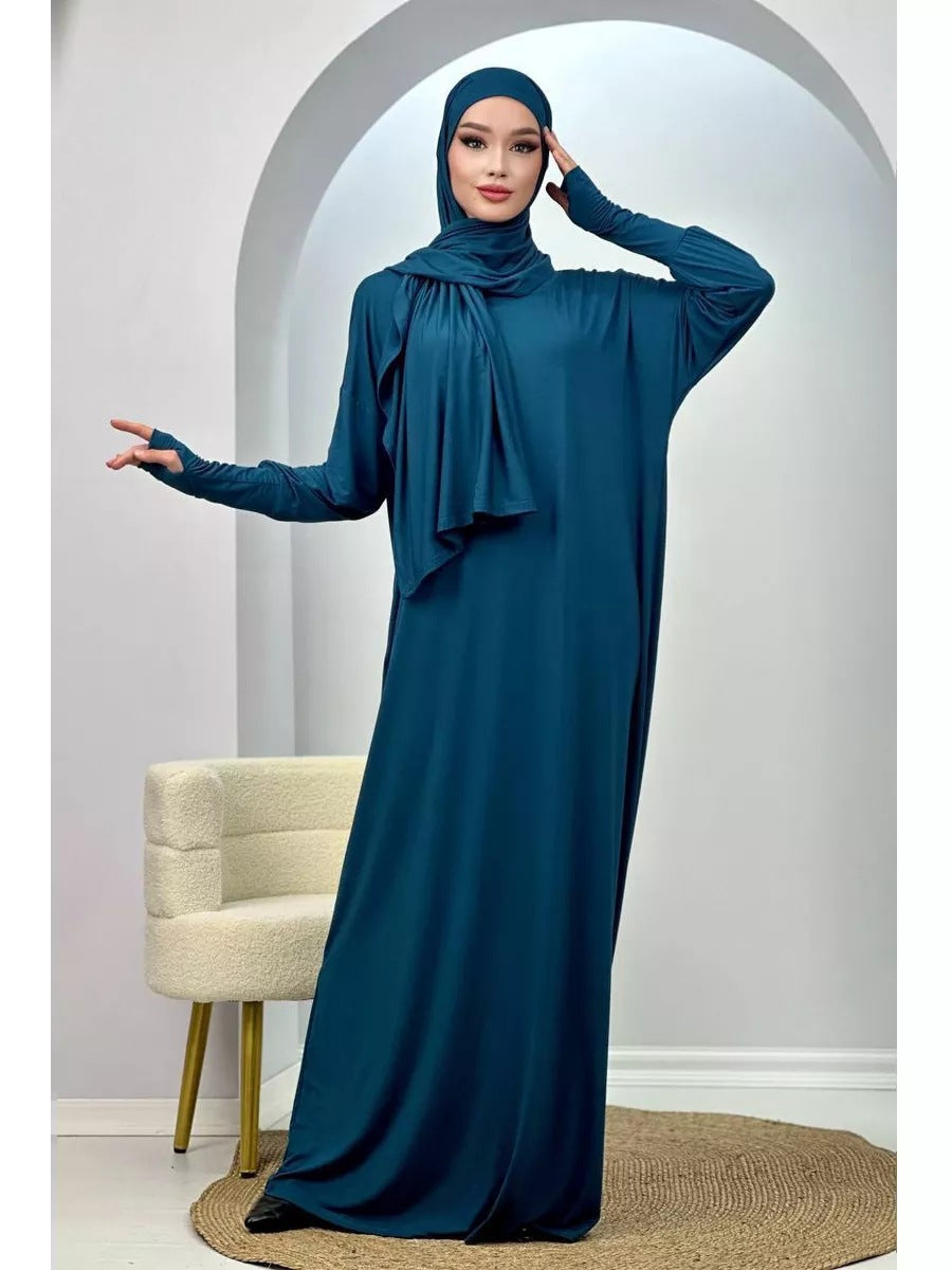 Women's Muslim Robe Polyester Fiber