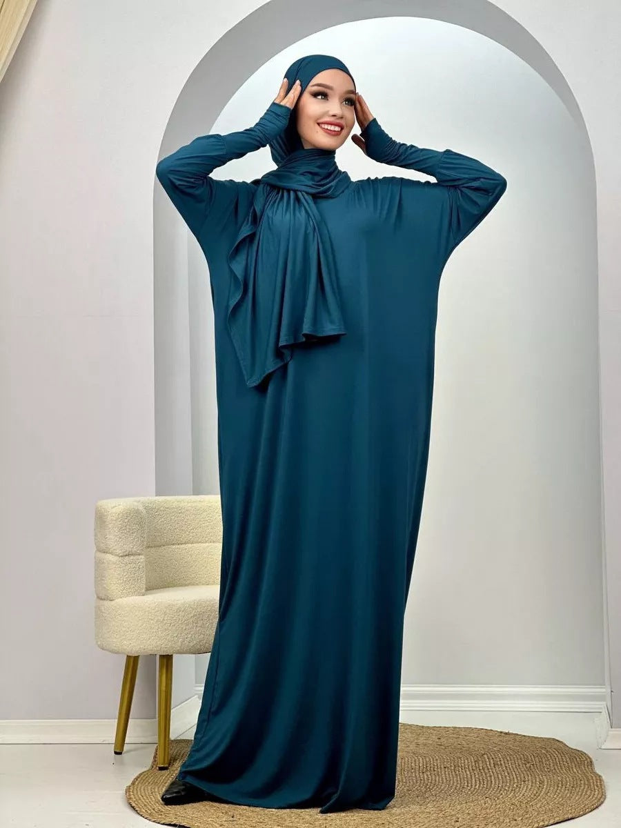 Women's Muslim Robe Polyester Fiber