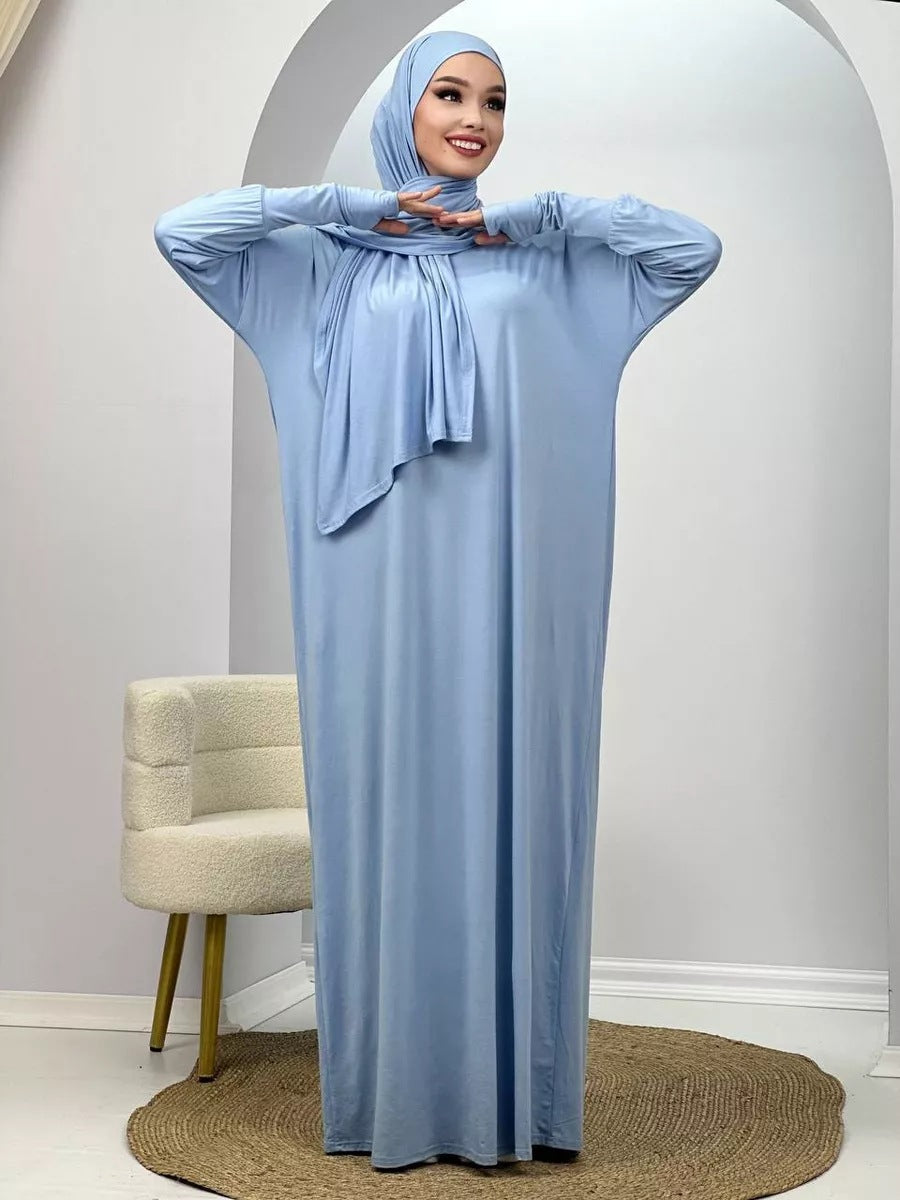 Women's Muslim Robe Polyester Fiber