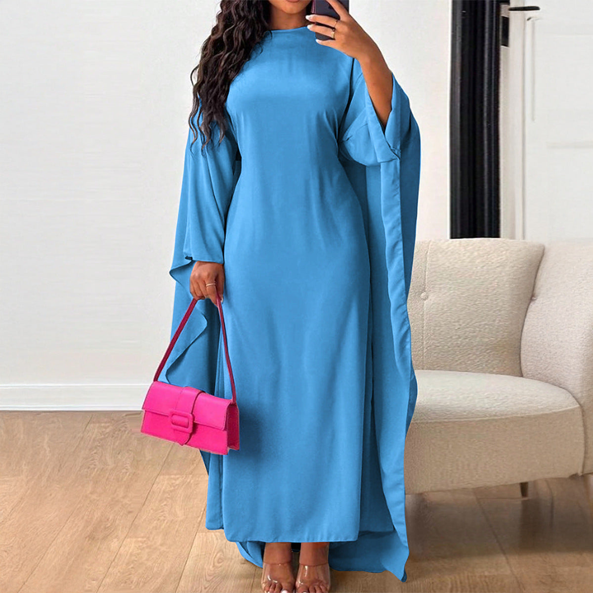 Elegant Loose Women's Batwing Sleeve Dress